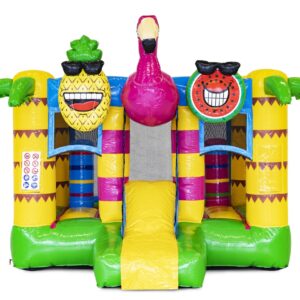 Hüpfburg Mini Bounce Flamingo mieten – Bayerischer Wald
